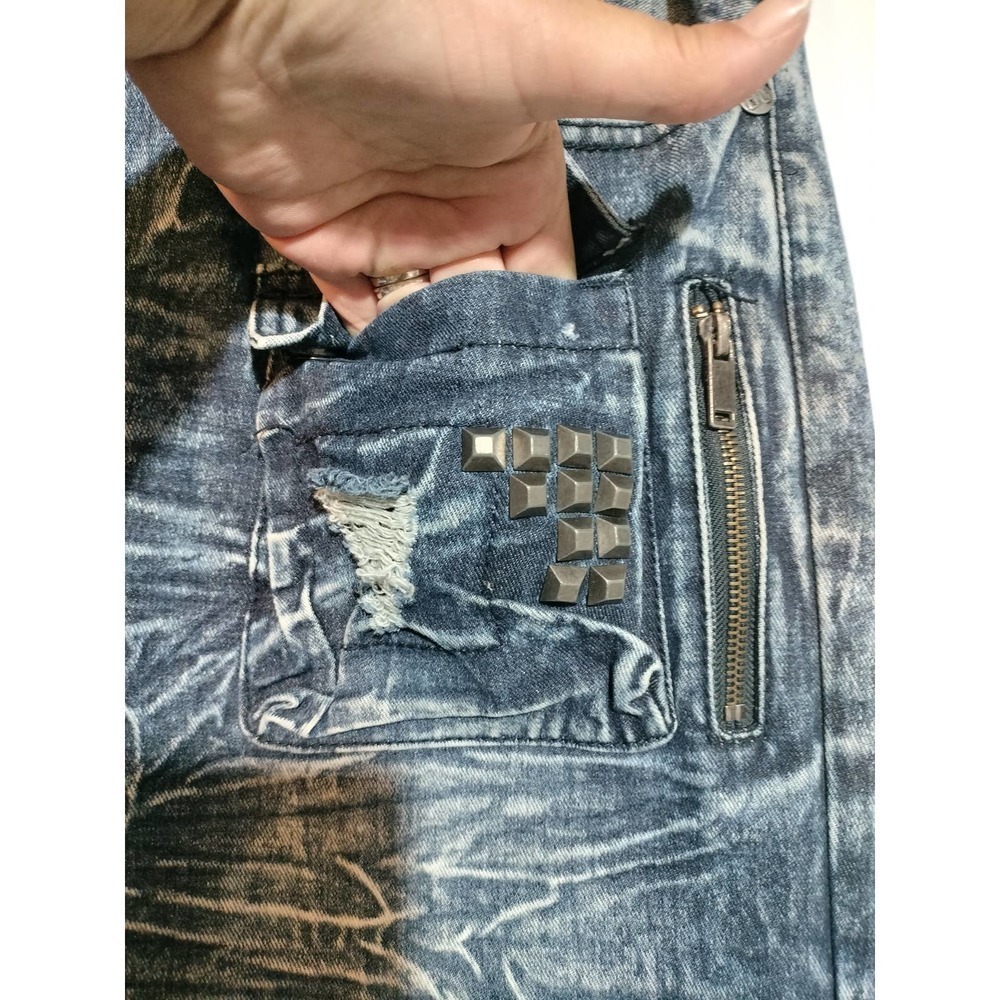 Blue Cult denim jeans distressed look men size 40 - Picture 3 of 10